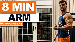 8 Min Perfect Arm Workout No Equipment // Get Huge Arms at Home! | velikaans