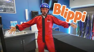 Blippi Goes Indoor Sky Diving | Learning WIth Blippi | Kids TV Shows