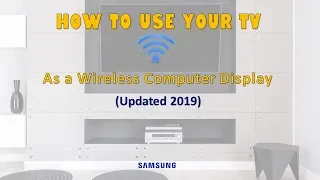 How to use your TV as a Wireless Computer Display (Updated 2019)