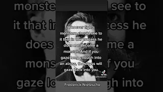 whoever fights monsters #philosophy   #quotes #nietzsche