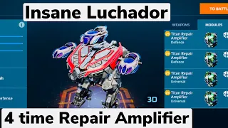 SUPER Luchador | Using 4 Repair Amplifier | War Robots Gameplay