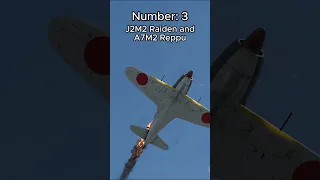 Top 5 Best Japanese Fighters in War Thunder #shorts #warthunder