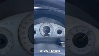 Mercedes Benz W211 E350 4MATIC acceleration from 100-240+ Разгон Мерседес Е350 полный привод 100-240