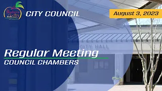 Watch: Peachtree City City Council Meeting - August 3, 2023