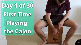 First Time Playing the Cajon | Learning the Cajon for 30 Days