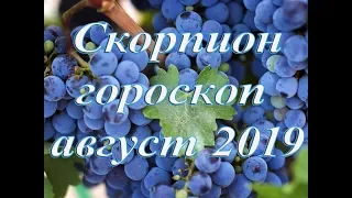 Скорпион гороскоп на август 2019