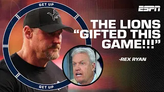 The Lions 'ABSOLUTELY GIFTED THIS GAME' 😦 - Rex Ryan REACTS to the 49ers to the Super Bowl | Get Up