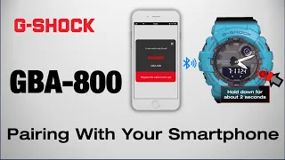 GBA-800 G-Shock Module 5554 HOW TO PAIR WITH A SMARTPHONE & App ? English Easy TUTORIAL