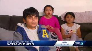 9-year-old boy saves his entire family in house fire