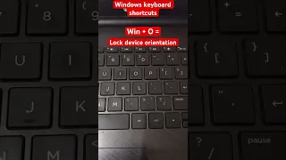 Win+O | windows keyboard shortcuts #techpandian #youtubeshorts #shorts #trending #viral #windows