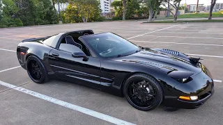 Meet the Dark Shark my Bros C5 Corvette WIDE-BODY!!!