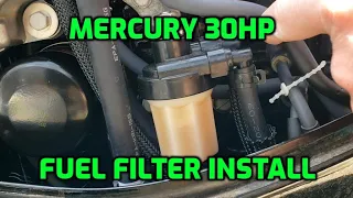 Mercury 30HP EFI 4 Stroke - Fuel Filter Install - Lowe Skorpion