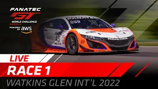 LIVE | Race 1 | Watkins Glen 2022 | Fanatec GT World Challenge America Powered by AWS