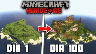 SOBREVIVI 100 DIAS EM UMA ILHA DESERTA EM TRIO NO MINECRAFT HARDCORE - O FILME