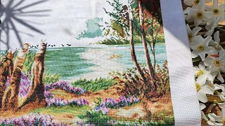 ua Весенние процессы вышивки #crossstitch