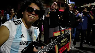 La Mano de Dios - Damian Salazar - (Diego Maradona Electric Guitar Cover) - ON THE STREET