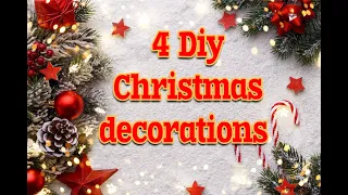 4 Идей к РОЖДЕСТВУ и НОВОМУ ГОДУ  4 Amasing Ideas Christmas Decorations