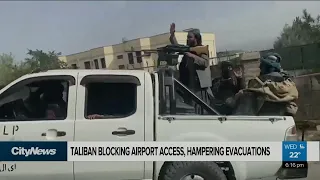 Taliban blocking airport access: Trudeau