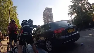 Motorist Repeatedly Drives At Cyclists In London Road Rage Row