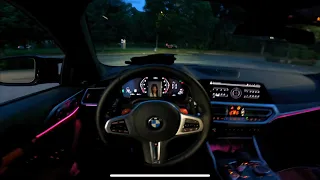 2022 BMW M4 Competition G82 POV NIGHT DRIVE