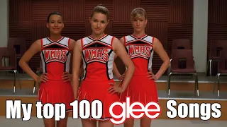 My top 100 favourite glee songs