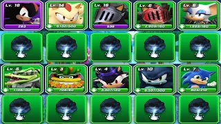 Sonic Forces Speed Battle - All 10 Characters with Storm Cloud Trap: Super Shadow, Vampire, Baby S