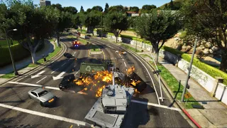 GTA 5 Ultimate Graphics Mod Crazy Loki Tank Rampage 4K Compilation (Crazy Funny Explosions Ragdolls)