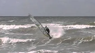 windsurfing.Carve jibe by Ant Baker