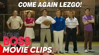 Pong plays basketball with the bosses! | 'You're My Boss' | Movie Clips