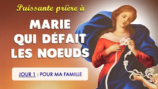 🙏 PUISSANTE PRIÈRE à MARIE qui DÉFAIT les NŒUDS 🙏 NEUVAINE JOUR 1