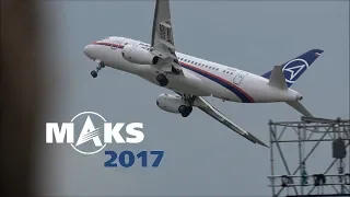 MAKS 2017 - Sukhoi Superjet SSJ-100 - HD 50fps