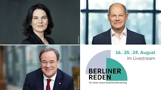 Berliner Reden: Für einen neuen Gesellschaftsvertrag - mit Olaf Scholz, 16.08.2021, 14:15 Uhr