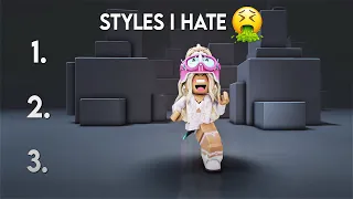 STYLES I HATE🤢 || Roblox trend