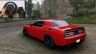 Dodge Challenger SRT Hellcat (Forza Horizon 5) Logitech G29 + Shifter Gameplay