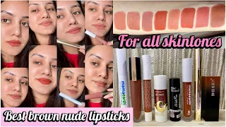 Top 8 best nude brown lipsticks for all skintones | starting ₹90😍 | kp styles