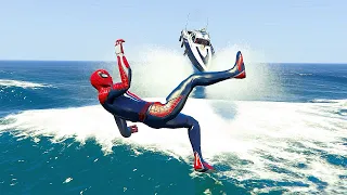 GTA 5 Suck Smash Ragdolls 18 (Spiderman)