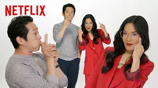 Steven Yeun and Ali Wong Teach You How to Flip the Bird | BEEF | Netflix