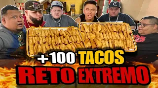 COMIENDO 100 TACOS en MENOS de 10 MINUTOS 🌮 | RETO EXTREMO | ft. BIG&FASHION