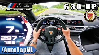 630HP BMW M3 G80 Manhart TOP SPEED on AUTOBAHN [NO SPEED LIMIT] by AutoTopNL