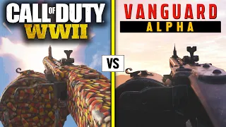 Call of Duty WW2 vs Call of Duty VANGUARD 2021 (alpha)  — Weapons Comparison