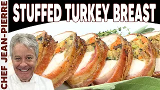 The Best Stuffed Turkey Breast Thanksgiving Recipe! | Chef Jean-Pierre