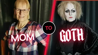 making my mom goth 🖤 - insane makeup transformation!