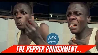 MOSQUE SHOE THIEF FORCED TO EAT RED PEPPER AS A PUNISHMENT |BTG News