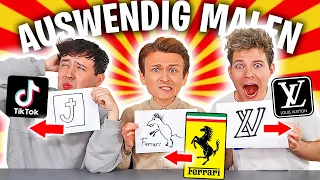 Wer KANN besser AUSWENDIG malen? 👨‍🎨 mit Joey & Rob