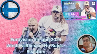 🇫🇮Eurovision Finland 2024 - Reacting to Epic Victory by Windows95man -  'No Rules' Wins UMK 2024!