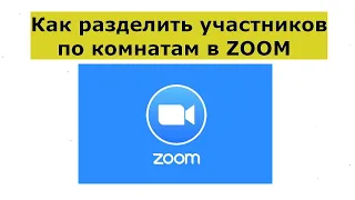 Как разделить участников по комнатам в Zoom (Как создать сессионные комнаты отдельные)