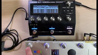 How to use MIDI Captain to control Boss GT1000 core PC/CC setups and tips