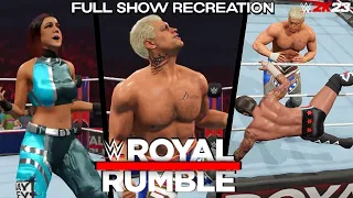 WWE Royal Rumble 2024 Full Show Highlights | WWE 2K23 Simulation