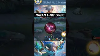 TOP 1 GLOBAL NATAN 1-HIT LOGIC BUILD🔥🔥🔥 #Shorts #tiktok #MlbbShorts #reels