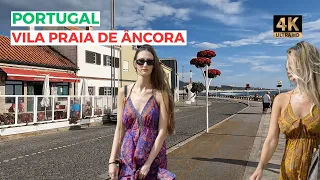 Vila Praia de Âncora | Viana do Castelo | Portugal Walking Tour 4K HDR ASMR